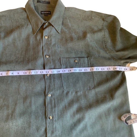 Hathaway Men's Faux Suede Button Down XL - Picture 6 of 6
